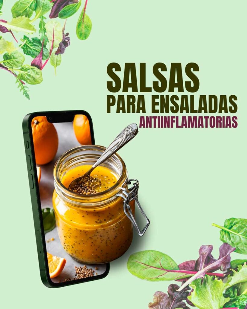 Salsas para ensalada antiinflamatoria